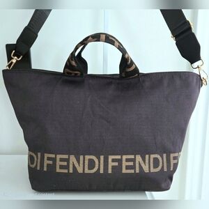 Authentic FENDI Zucca Satchel Crossbody Hobo Laptop Tote Business Breifcase